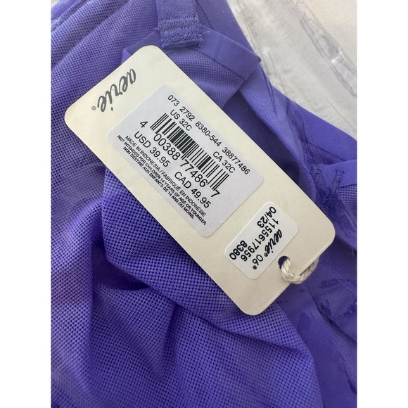 Aerie BRA SMOOTHEZ Mesh BALCONETTE Women 32C Purple Intimate New - Picture 5 of 7